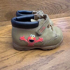 Vintage Elmo Shoes, Baby Elmo Shoes, Elmo, Infant Shoes, Brown Sneakers Elmo